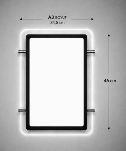a3 Dikey LED'Lİ