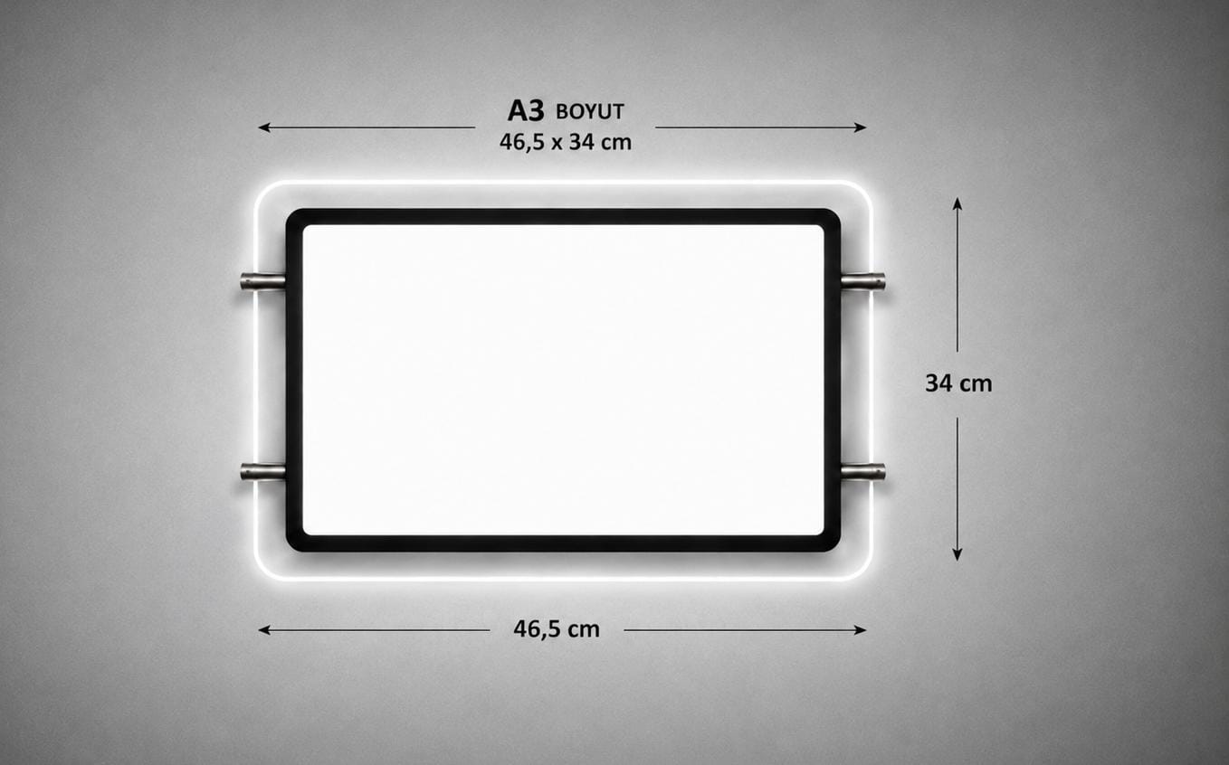 a3 Yatık LED'Lİ